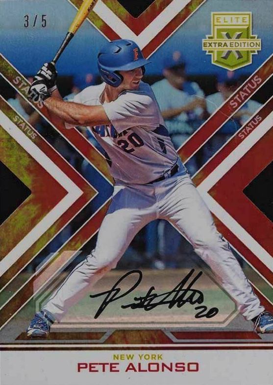 2016 Panini Elite Extra Edition Autograph Pete Alonso #64 Baseball Card