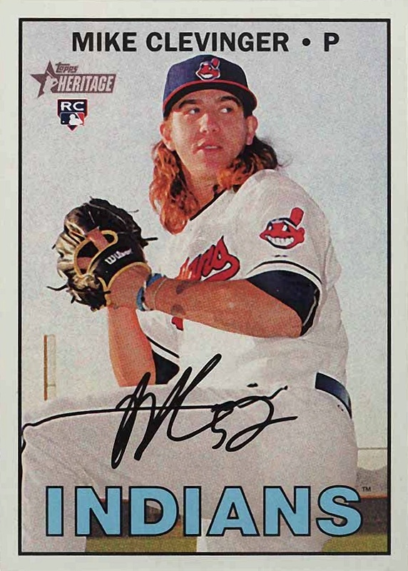 2016 Topps Heritage Mike Clevinger #639 Baseball Card