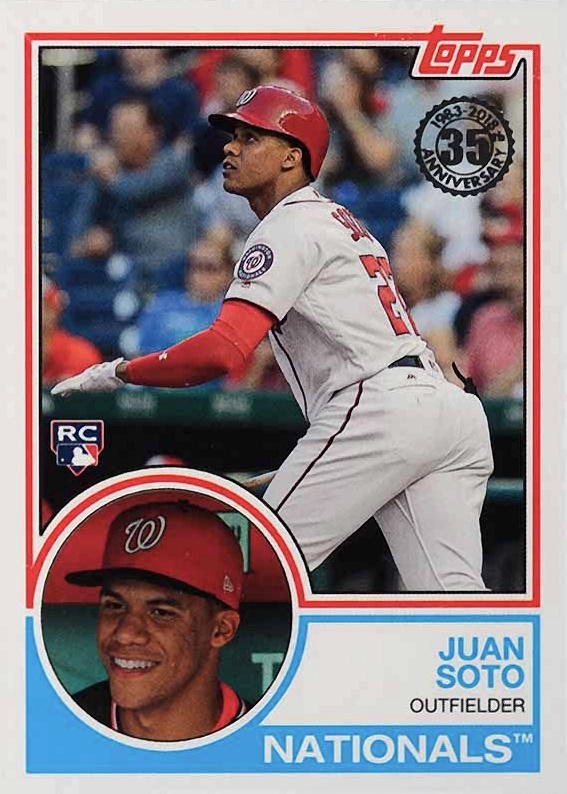 2018 Topps Update 1983 Topps Baseball Juan Soto #83-12 Baseball Card