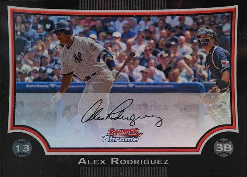 2009 Bowman Chrome Alex Rodriguez #3 Baseball Card