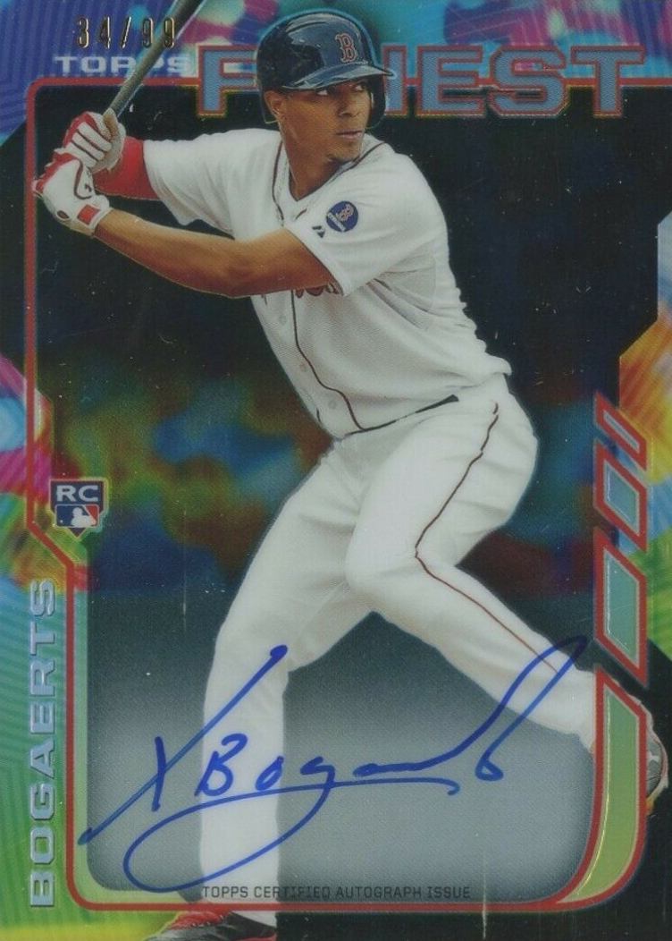 2014 Finest Rookie Autograph Xander Bogaerts #RA-XB Baseball Card