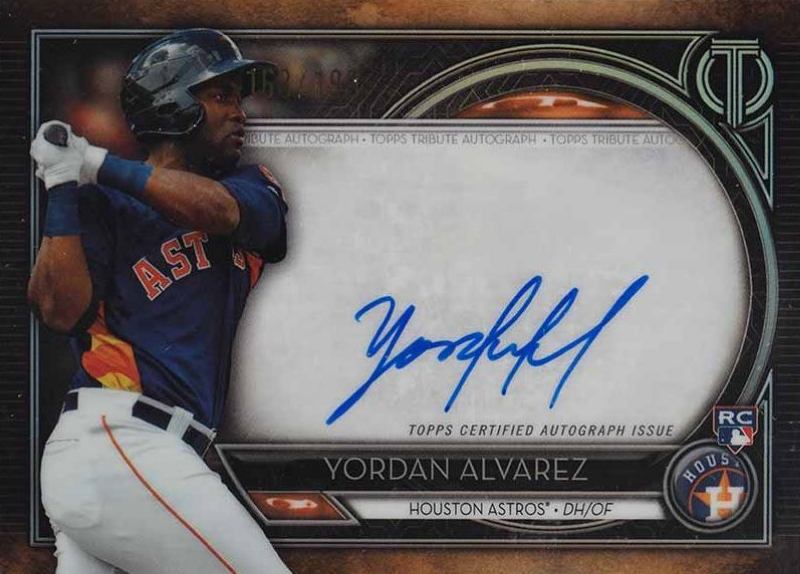 2020 Topps Tribute Autographs Yordan Alvarez #TAYA Baseball Card