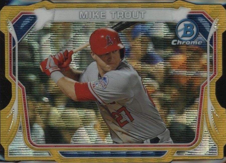 2014 Bowman Chrome Mini Chrome Mike Trout #MC-MT Baseball Card