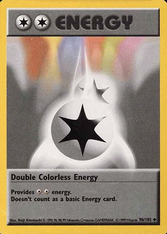 1999 Pokemon Game Double Colorless Energy #96 TCG Card