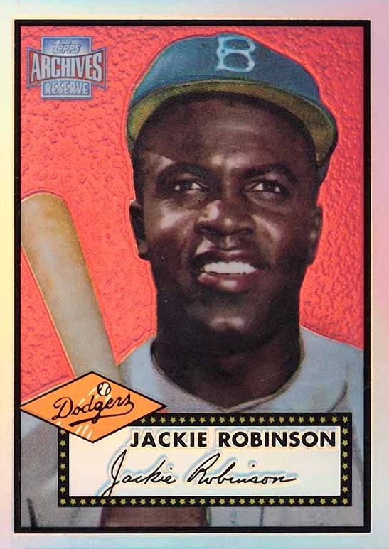 2001 Topps Archives Reserve Jackie Robinson #70 Baseball Card