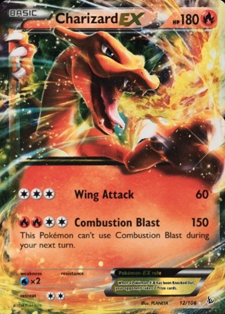 2014 Pokemon XY Flashfire Charizard EX #12 TCG Card