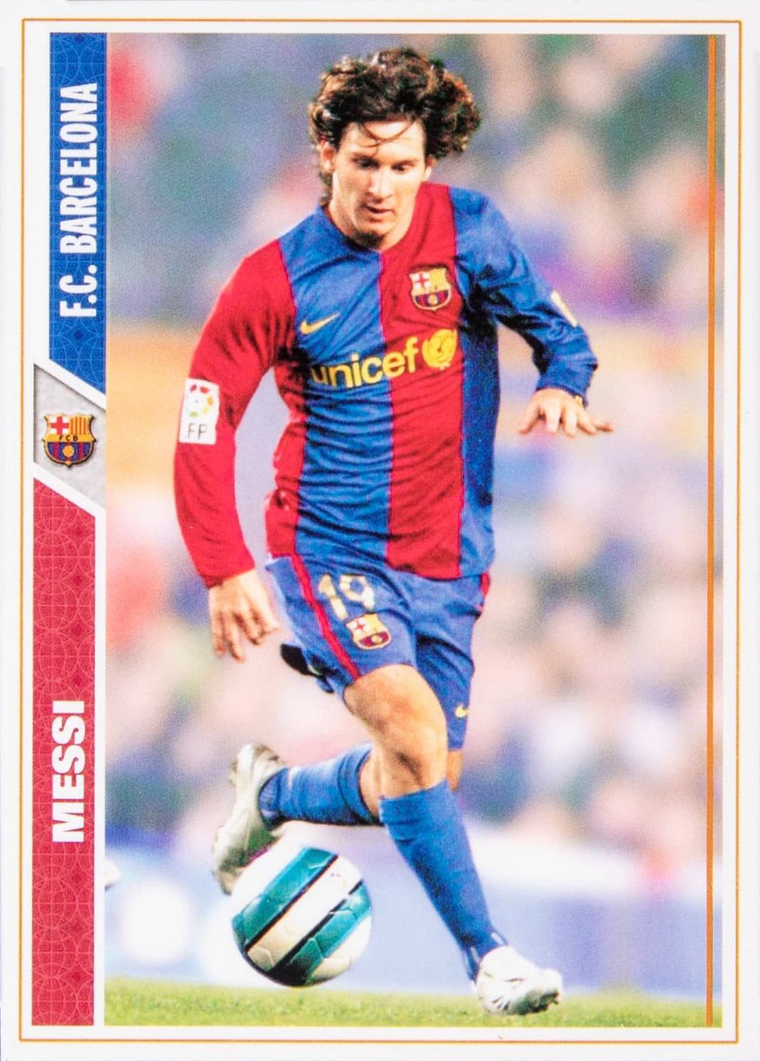 2007 Mundi Cromo Las Fichas de La Liga Lionel Messi #47 Soccer Card