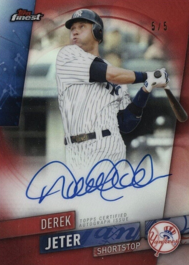 2019 Finest Autographs Derek Jeter #FA-DJ Baseball Card