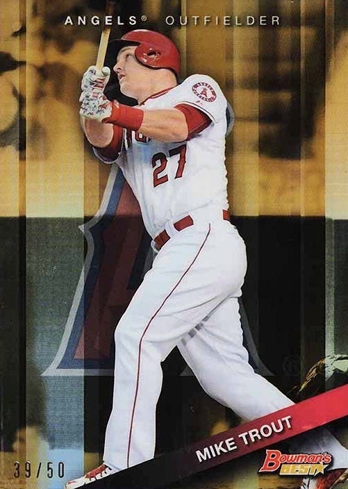 2015 Bowman's Best  Mike Trout #1 Baseball Card