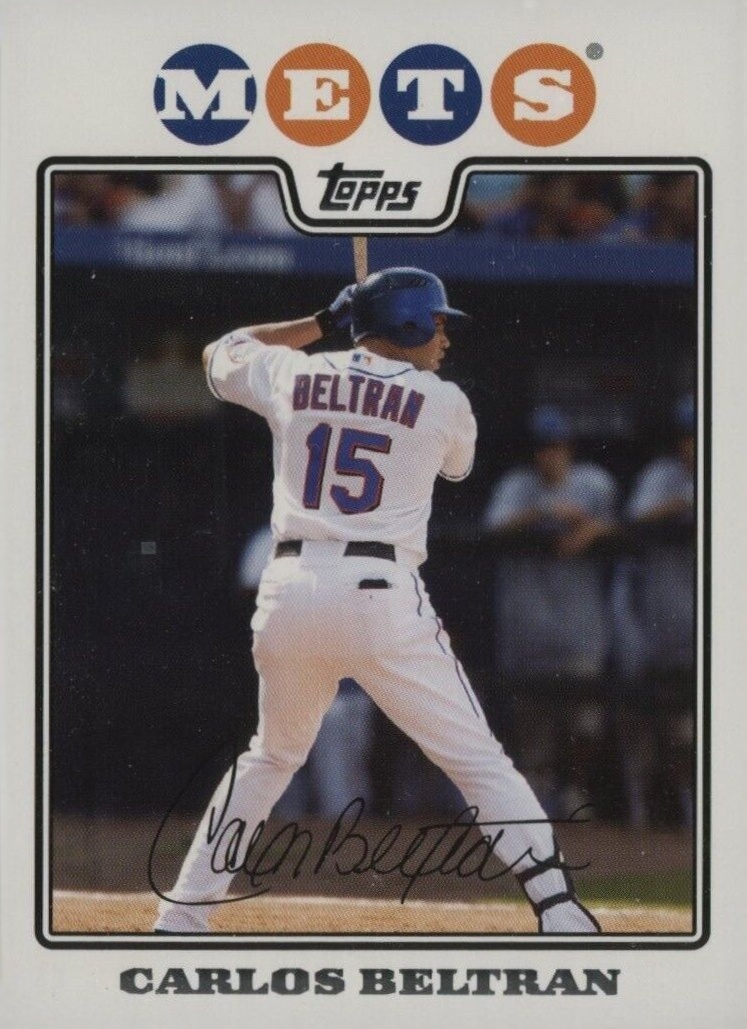 2008 Topps Carlos Beltran #610 Baseball Card