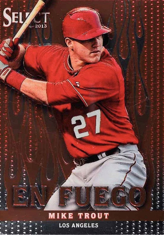 2013 Panini Select EN Fuego Mike Trout #EF2 Baseball Card
