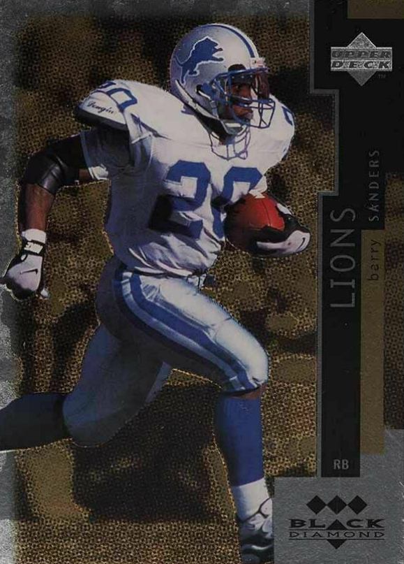 1998 Upper Deck Black Diamond Barry Sanders #118 Football Card