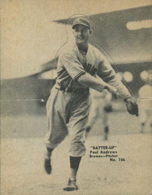 1934 Batter Up Paul Andrews #106 Baseball Card