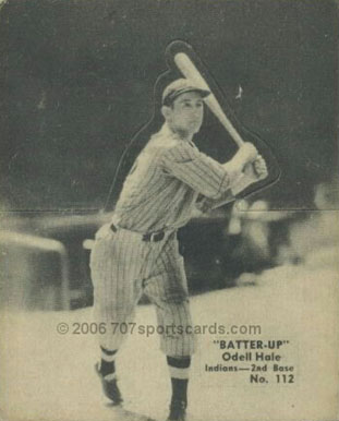1934 Batter Up Odell Hale #112 Baseball Card