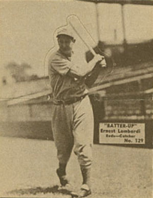 1934 Batter Up Ernest Lombardi #129 Baseball Card