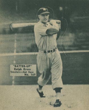 1934 Batter Up Ralph Kress #169 Baseball Card
