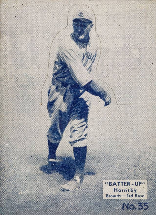1934 Batter Up Rogers Hornsby #35 Baseball Card