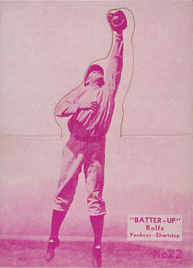 1934 Batter Up Red Rolfe #22 Baseball Card