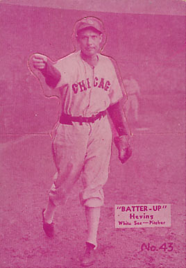 1934 Batter Up Joe Heving #43 Baseball Card