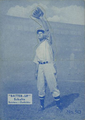 1934 Batter Up Fred Schulte #50 Baseball Card
