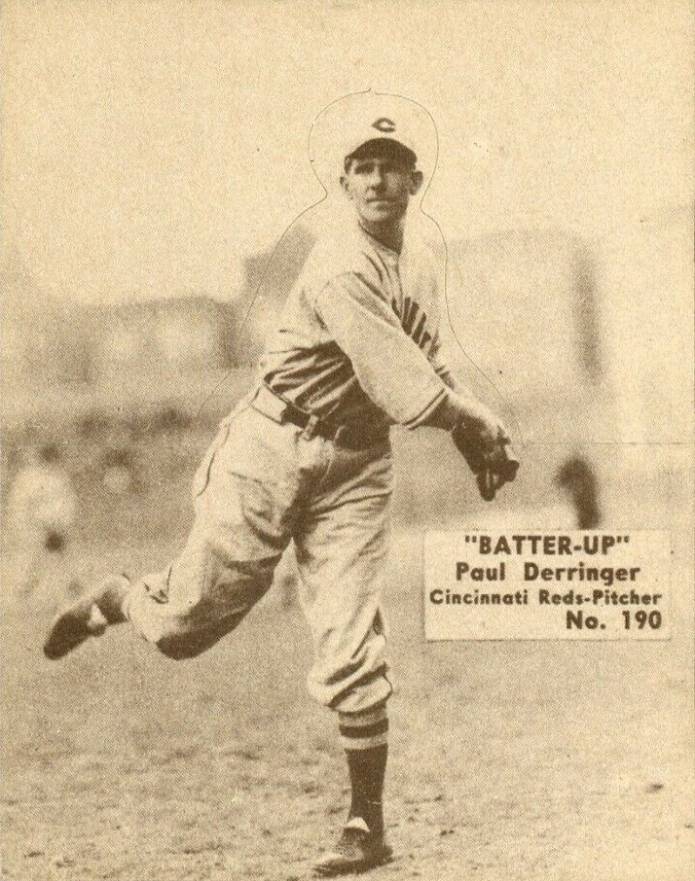 1934 Batter Up Paul Derringer #190 Baseball Card