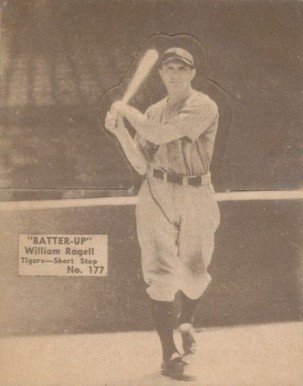 1934 Batter Up William Rogell #177 Baseball Card