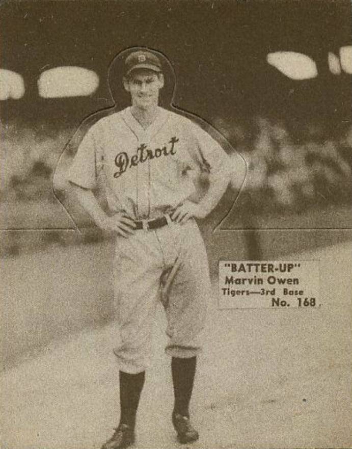 1934 Batter Up Marvin Owen #168 Baseball Card