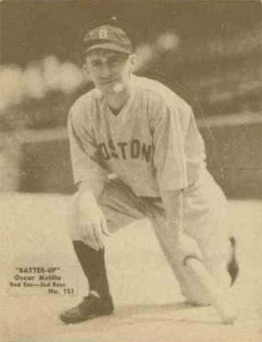 1934 Batter Up Oscar Melillo #151 Baseball Card