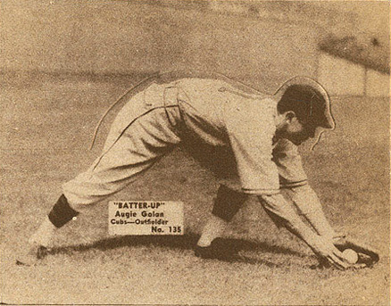 1934 Batter Up Augie Galan #135 Baseball Card