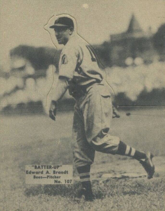 1934 Batter Up Edward A. Brandt #107 Baseball Card