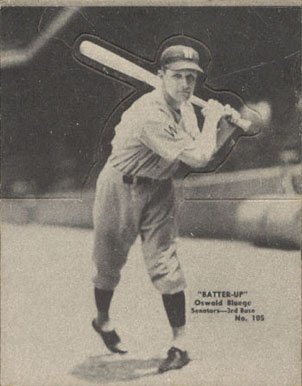 1934 Batter Up Oswald Bluege #105 Baseball Card