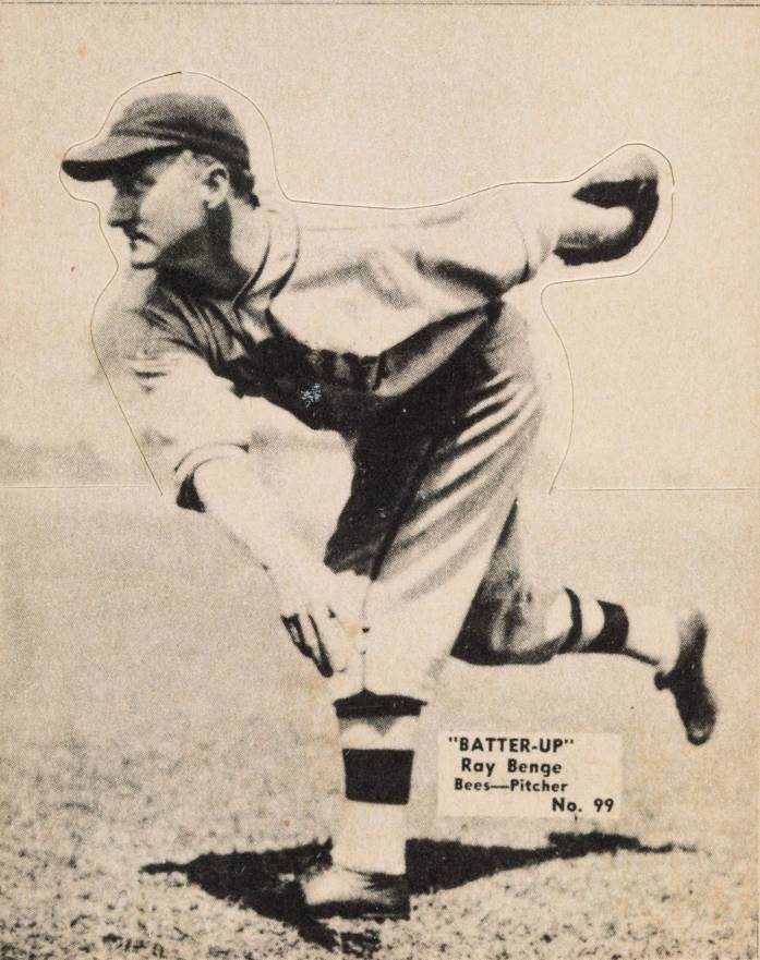 1934 Batter Up Ray Benge #99 Baseball Card