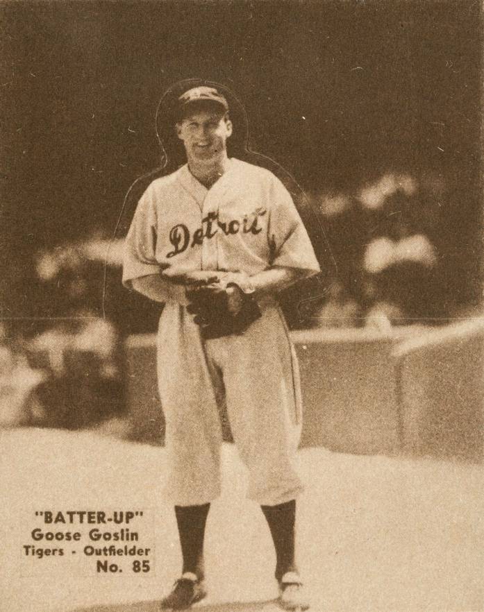 1934 Batter Up Goose Goslin #85 Baseball Card