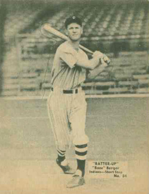1934 Batter Up Boze Berger #84 Baseball Card