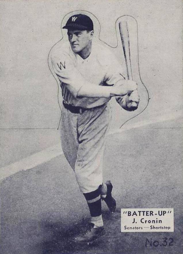 1934 Batter Up Joe Cronin #32 Baseball Card