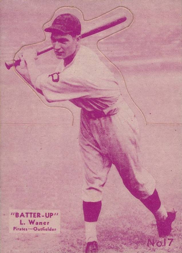 1934 Batter Up Lloyd Waner #17 Baseball Card