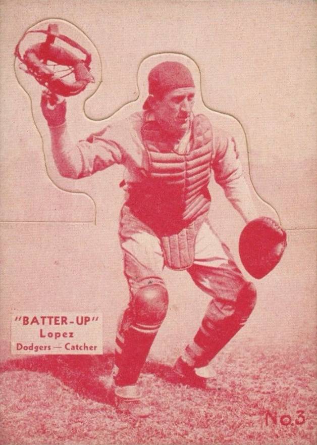 1934 Batter Up Al Lopez #3 Baseball Card