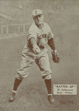 1934 Batter Up Si Johnson #54 Baseball Card