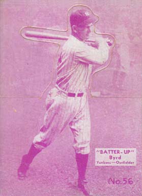 1934 Batter Up Sammy Byrd #56 Baseball Card