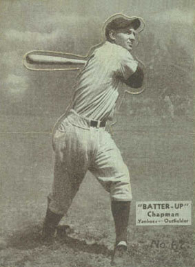 1934 Batter Up Ben Chapman #62 Baseball Card
