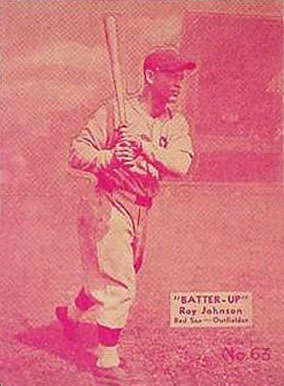 1934 Batter Up Roy Johnson #63 Baseball Card