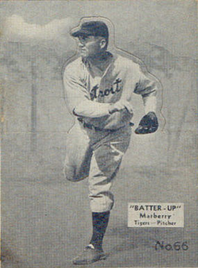 1934 Batter Up Firpo Marberry #66 Baseball Card