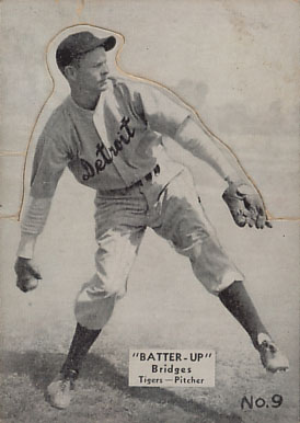 1934 Batter Up Tommy Bridges #9 Baseball Card
