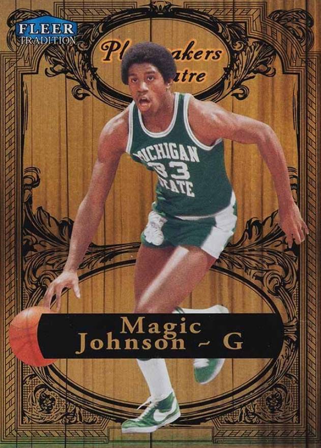 2012 Fleer Retro Playmakers Theater Magic Johnson #12 Basketball Card