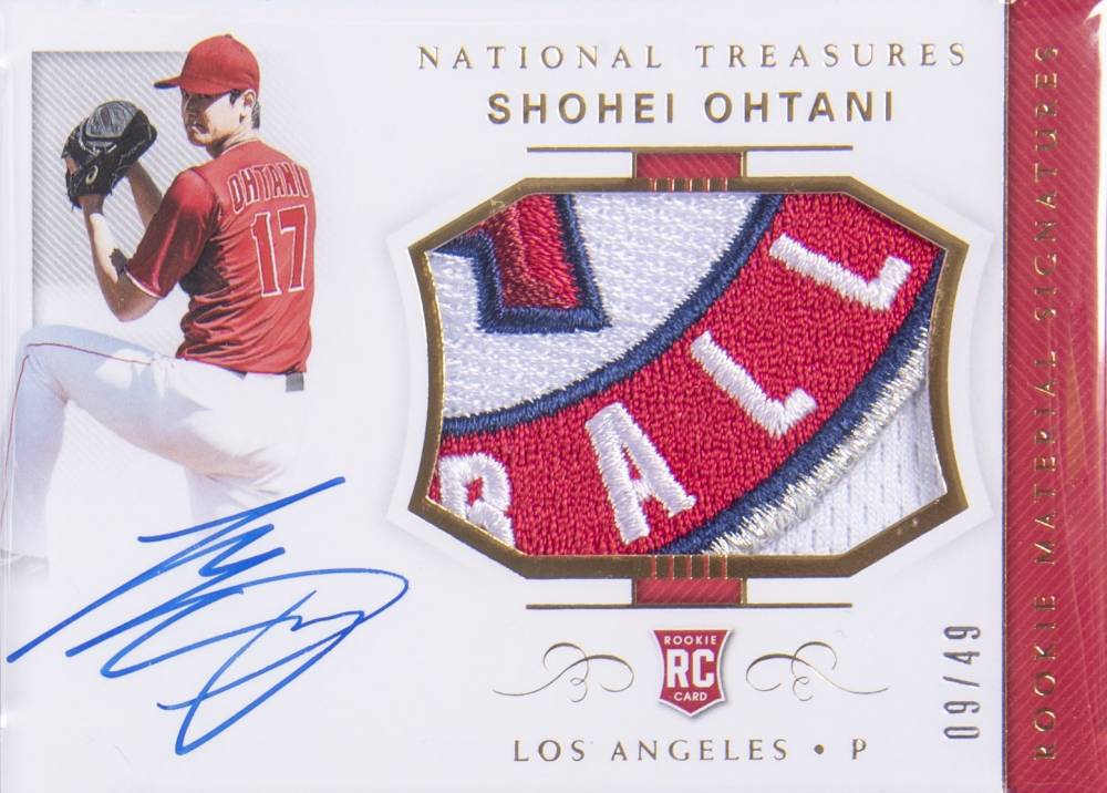 2018 Panini National Treasures Shohei Ohtani #48 Baseball Card