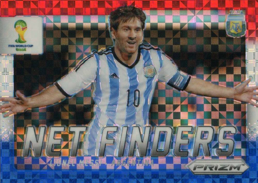 2014 Panini Prizm World Cup Net Finders Lionel Messi #2 Soccer Card
