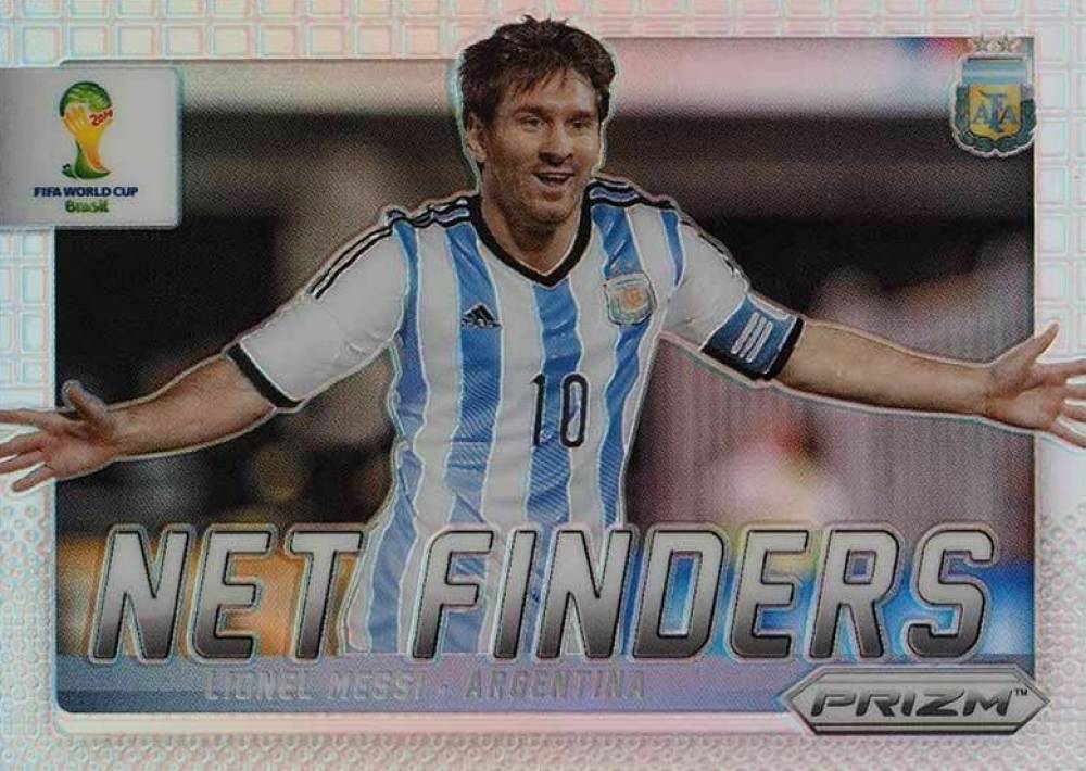 2014 Panini Prizm World Cup Net Finders Lionel Messi #2 Soccer Card