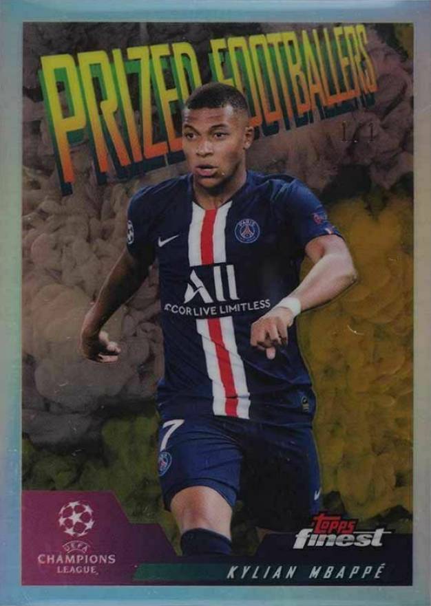 2019 Finest UEFA Champions League Prized Footballers Kylian Mbappe #PFFKM Boxing & Other Card