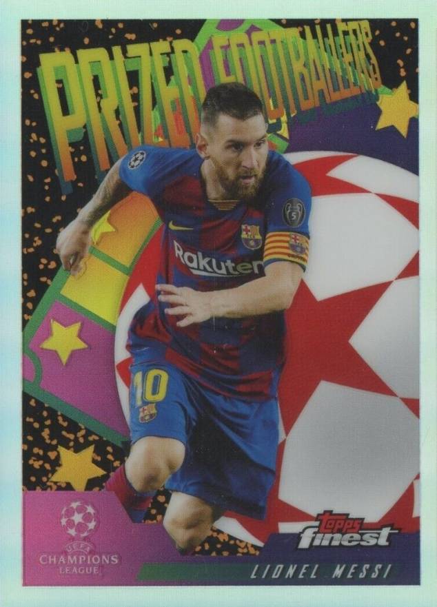 2019 Finest UEFA Champions League Prized Footballers Lionel Messi #PFLM Soccer Card
