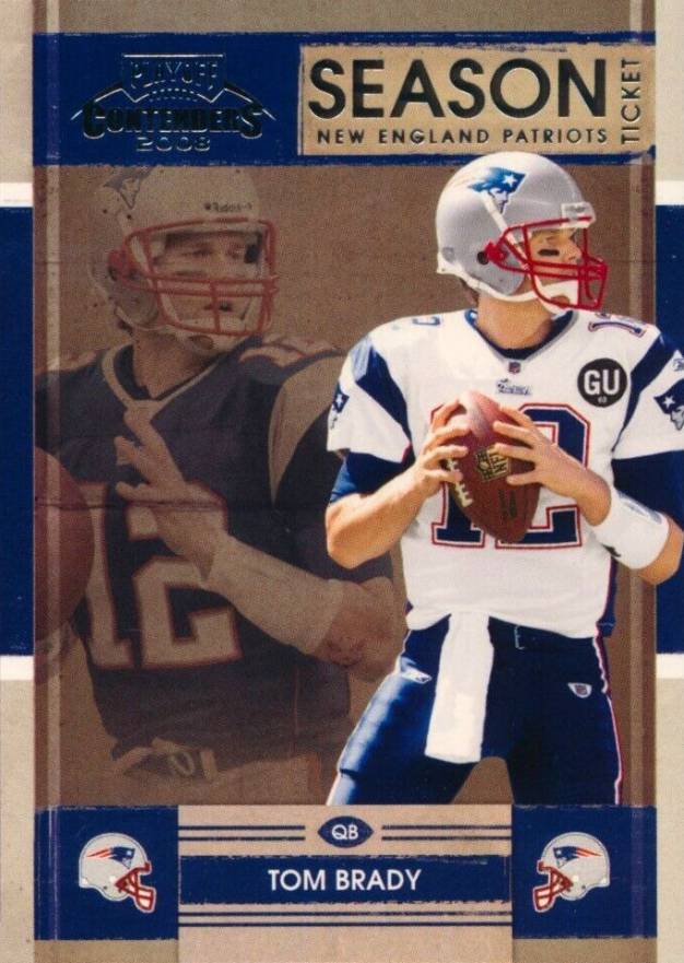 2008 Playoff Contenders Tom Brady #58 Football Card